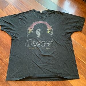 The Doors Band Vintage Cotton T-Shirt XXL Black. Men's